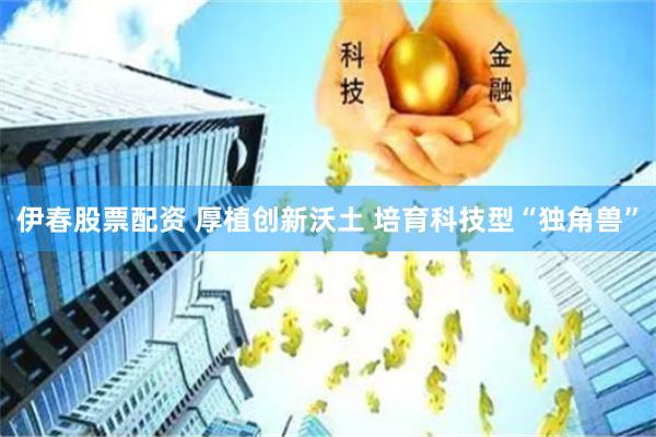 伊春股票配资 厚植创新沃土 培育科技型“独角兽”