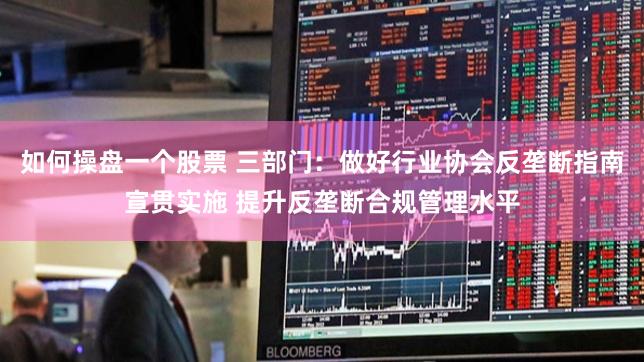 如何操盘一个股票 三部门：做好行业协会反垄断指南宣贯实施 提升反垄断合规管理水平